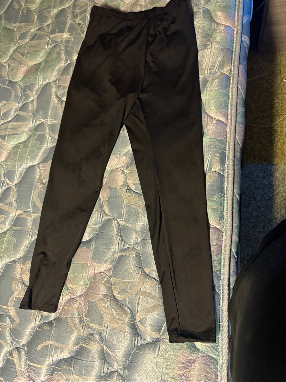 Women's Black Stretch Leggings with Elastic Waist